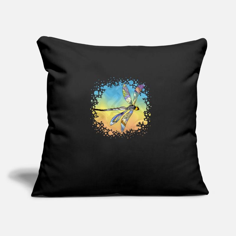 Libellule Housse de coussin décorative 45 x 45 cm