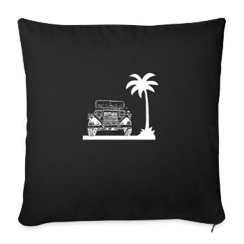 Voiture - Housse de coussin décorative 45 x 45 cm - noir - Devant