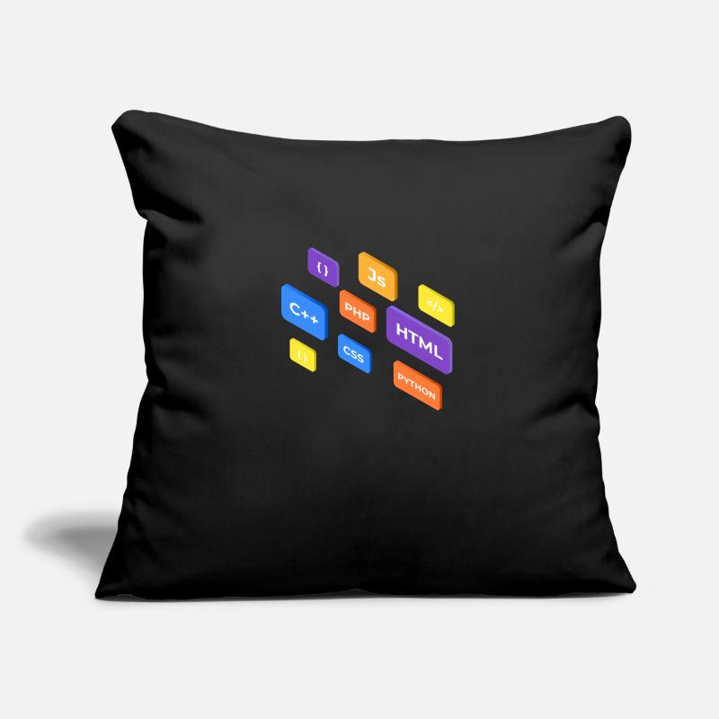 La programmation Housse de coussin décorative 45 x 45 cm