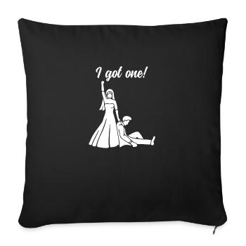 I got one Geschenk Hochzeit Ehe Braut - Sofakissenbezug 45 x 45 cm - Schwarz - Vorne