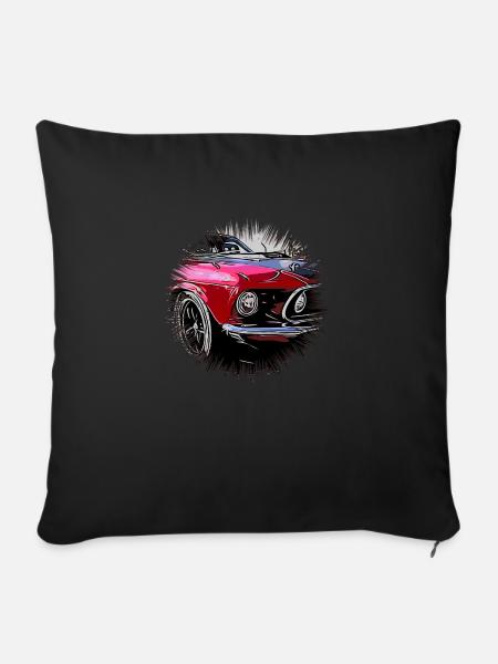 Auto - Sofakissenbezug 45 x 45 cm - Schwarz
