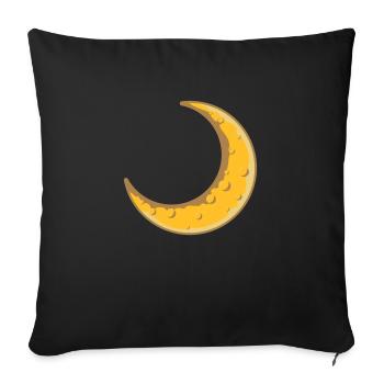 Lune Design De la Lune de Faudesse - Housse de coussin décorative 45 x 45 cm - noir - Devant