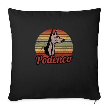 Podenco vintage by The Manzanita´s - Sofakissenbezug 45 x 45 cm - Schwarz - Vorne