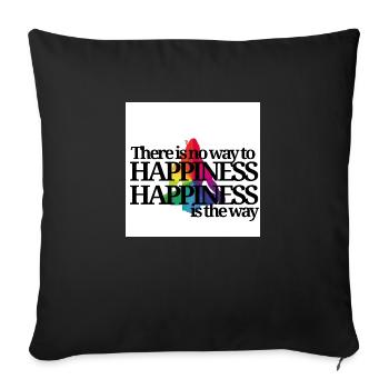 HAPPINESS Shiva - Sofa pillowcase 17,3'' x 17,3'' (45 x 45 cm) - black - Front