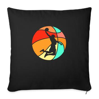 Man Gift Basketball Player Athlete - Sofa pillowcase 17,3'' x 17,3'' (45 x 45 cm) - black - Front