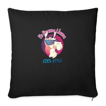 cool style - Housse de coussin décorative 45 x 45 cm - noir - Devant