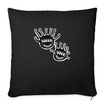 little monsters - Sofakissenbezug 45 x 45 cm - Schwarz - Vorne