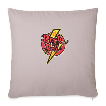 rock roll - Sofa pillowcase 17,3'' x 17,3'' (45 x 45 cm) - light taupe - Front