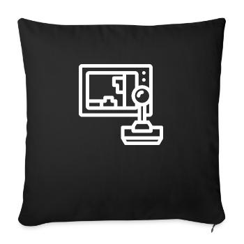 Arcade gaming - Sofakissenbezug 45 x 45 cm - Schwarz - Vorne
