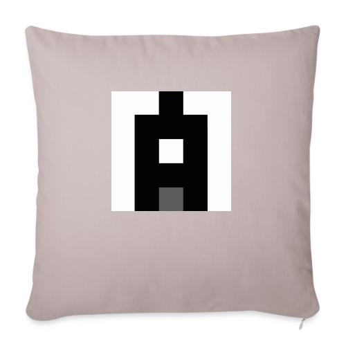 symbol M schwarzweiß - Sofakissenbezug 45 x 45 cm