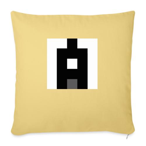 symbol M schwarzweiß - Sofakissenbezug 45 x 45 cm