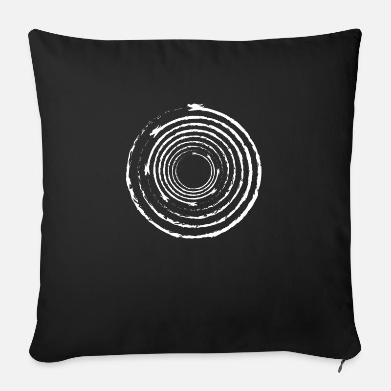Ouroboros - Sofakissenbezug 45 x 45 cm - Schwarz
