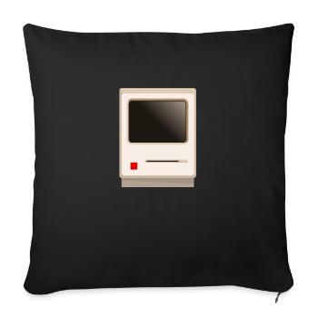 Old Beige Computer - Sofakissenbezug 45 x 45 cm - Schwarz - Vorne
