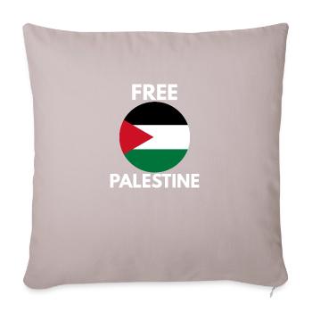 Libérer la Palestine - Housse de coussin décorative 45 x 45 cm - taupe clair - Devant