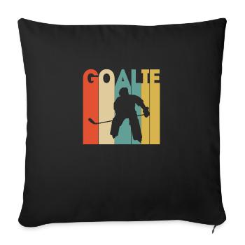 Goalie Ice Hockey Ice Hockey Player Sport Hockey - Sofa pillowcase 17,3'' x 17,3'' (45 x 45 cm) - black - Front