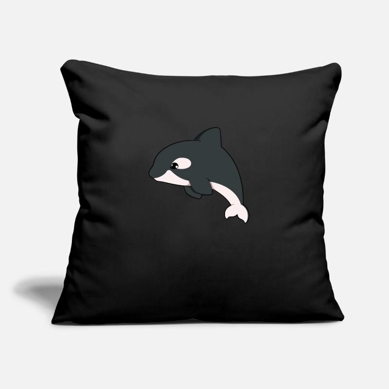 Orca Housse de coussin décorative 45 x 45 cm