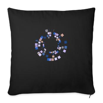 Abstract Minimal Circle - Sofakissenbezug 45 x 45 cm - Schwarz - Vorne