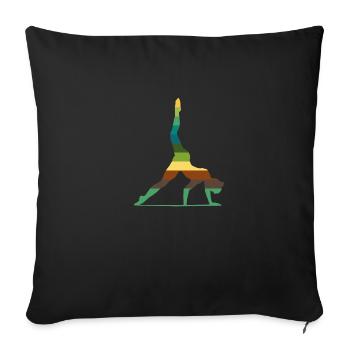 Gymnases d’art Gymnase Fitness Sport Gymnastique - Housse de coussin décorative 45 x 45 cm - noir - Devant