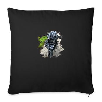Motorcycle GS - Sofa pillowcase 17,3'' x 17,3'' (45 x 45 cm) - black - Front