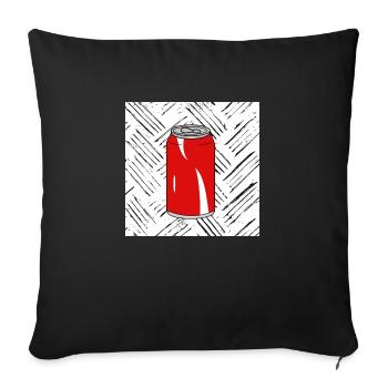 Soda - Housse de coussin décorative 45 x 45 cm - noir - Devant