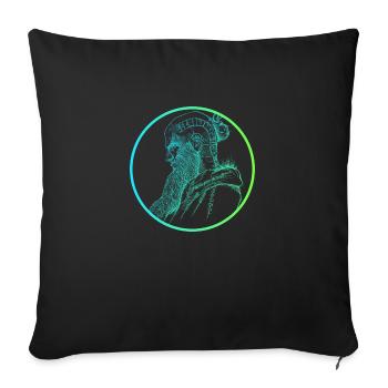 Style de fondu Floki Electric - Housse de coussin décorative 45 x 45 cm - noir - Devant