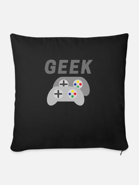Geek - Sofakissenbezug 45 x 45 cm - Schwarz