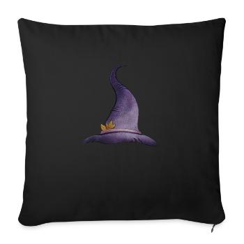 Hexenhut Halloween - Sofakissenbezug 45 x 45 cm - Schwarz - Vorne