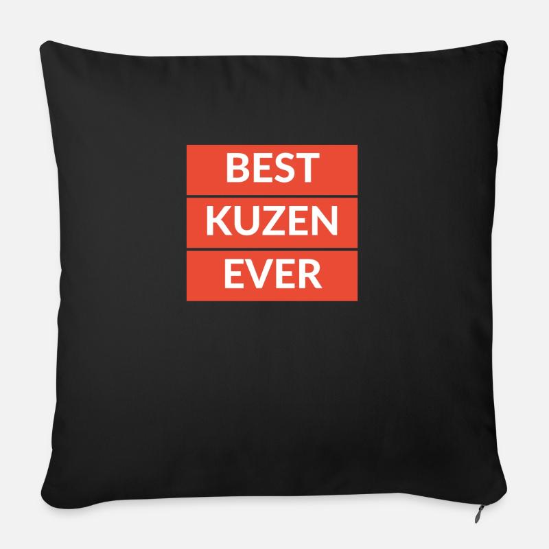 Best Kuzen Ever Türkische Geschenkidee Hediyelik - Sofakissenbezug 45 x 45 cm - Schwarz