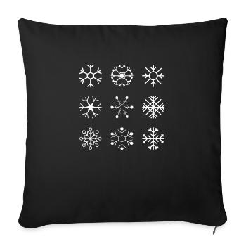 Weihnachten Xmas Christmas Santa - Sofakissenbezug 45 x 45 cm - Schwarz - Vorne