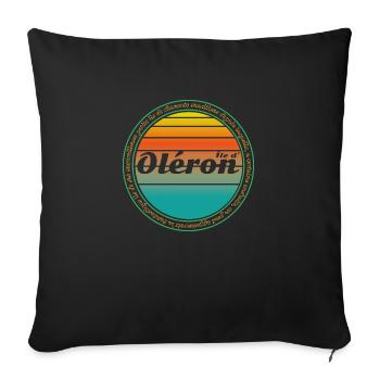 Oléron - Housse de coussin décorative 45 x 45 cm - noir - Devant