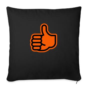 Feu vert - Housse de coussin décorative 45 x 45 cm - noir - Devant