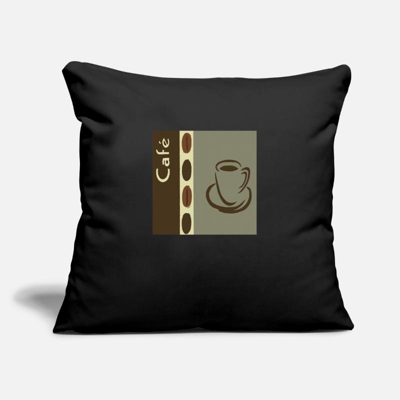 Coffee bean pattern / coffee collage as wall decoration Sofa pillowcase 17,3'' x 17,3'' (45 x 45 cm)