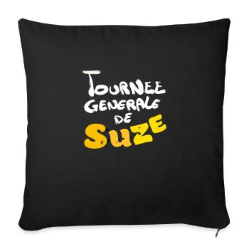 SUZEE FRIENDLY - Housse de coussin décorative 45 x 45 cm - noir - Devant