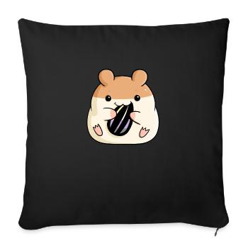 Mignon Hamster Drapeau Nonbinaire Drapeau LGBTQ Souris - Housse de coussin décorative 45 x 45 cm - noir - Devant