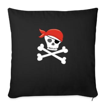 PIRATE - Sofakissenbezug 45 x 45 cm - Schwarz - Vorne