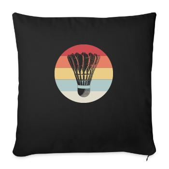 Shuttlecock - Sofa pillowcase 17,3'' x 17,3'' (45 x 45 cm) - black - Front