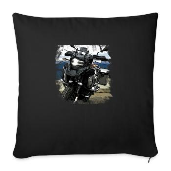 Poster Motorcycle GS - Sofa pillowcase 17,3'' x 17,3'' (45 x 45 cm) - black - Front