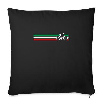 bicycle bicycle national race bike of Italy - Sofa pillowcase 17,3'' x 17,3'' (45 x 45 cm) - black - Front