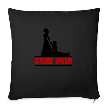 Game Over - Sofakissenbezug 45 x 45 cm - Schwarz - Vorne