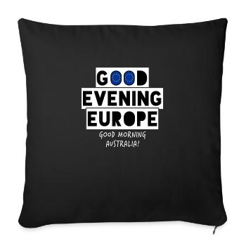 Eurovision Good Evening Europe - Sofa pillowcase 17,3'' x 17,3'' (45 x 45 cm) - black - Front