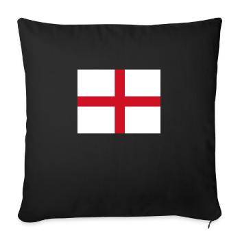 England - Sofa pillowcase 17,3'' x 17,3'' (45 x 45 cm) - black - Front