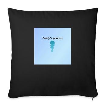 SGN 04 26 2022 1650980289854 Daddy 's princess - Sofakissenbezug 45 x 45 cm - Schwarz - Vorne