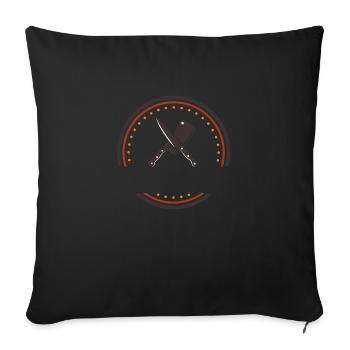 Conception de gril à personnaliser - Housse de coussin décorative 45 x 45 cm - noir - Devant