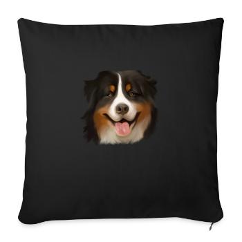Bouvier bernois - Housse de coussin décorative 45 x 45 cm - noir - Devant