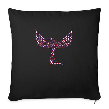 Croatia Croatian Hrvatska Kroatien Croats Hrvat - Sofa pillowcase 17,3'' x 17,3'' (45 x 45 cm) - black - Front