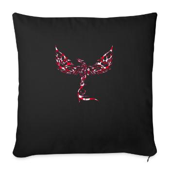Croatia Croatian Hrvatska Kroatien Croats Hrvat - Sofa pillowcase 17,3'' x 17,3'' (45 x 45 cm) - black - Front