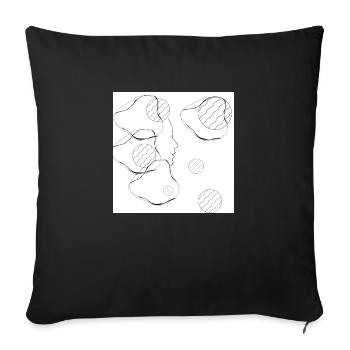 My style t shirt - Housse de coussin décorative 45 x 45 cm - noir - Devant