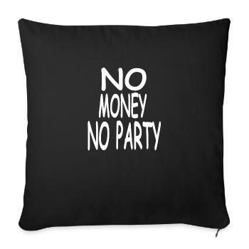Parti - Housse de coussin décorative 45 x 45 cm - noir - Devant