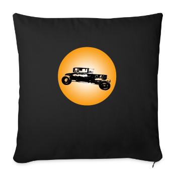 Auto - Sofakissenbezug 45 x 45 cm - Schwarz - Vorne