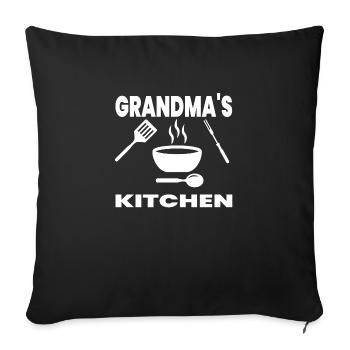 Granny - Sofa pillowcase 17,3'' x 17,3'' (45 x 45 cm) - black - Front